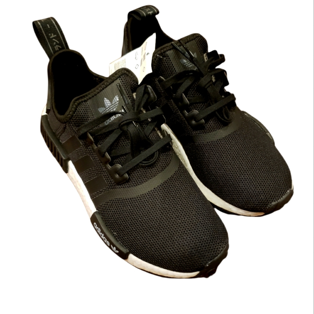 Adidas NMD R1 Athletic Sneakers Black 4.5Y/6Women